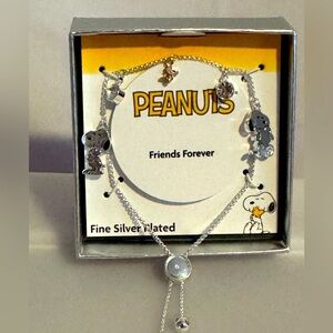 Peanuts Silver Plated charm Bracelet
